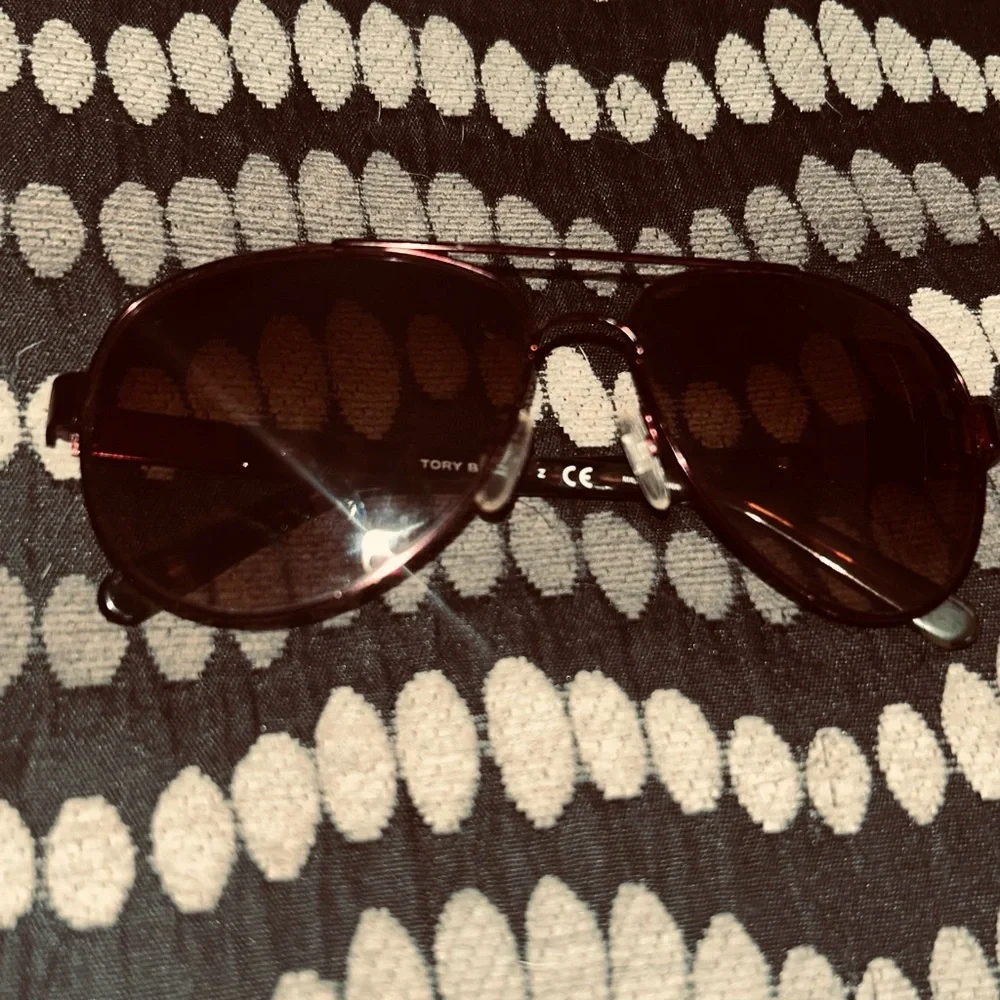 Tory Burch Burgandy Sunglasses - Picture 8 of 9